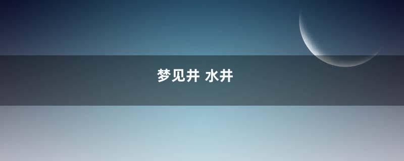 梦见井 水井